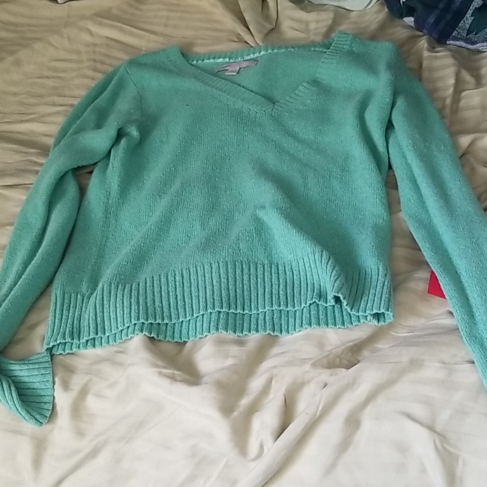 Teal cashmere sweater